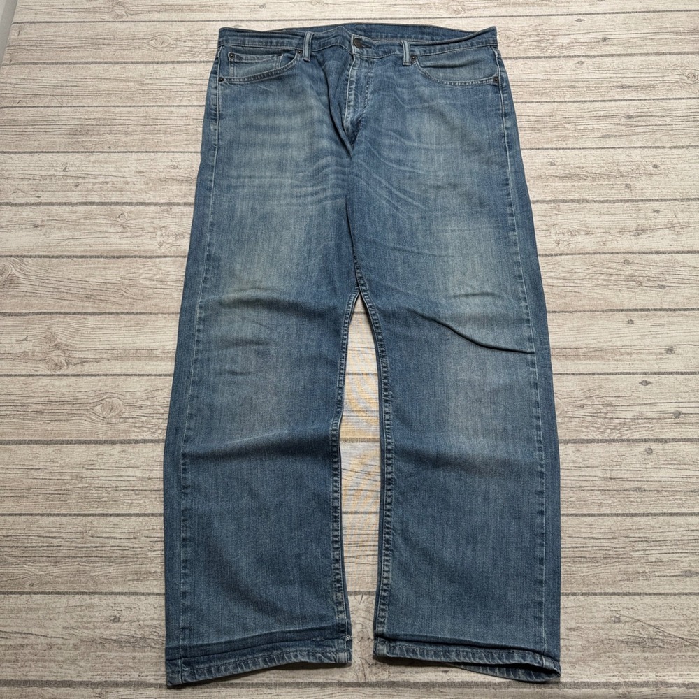 Levi's 505 Jeans Men's 38x32 Blue Med Wash Denim Relaxed Fit Straight High Rise